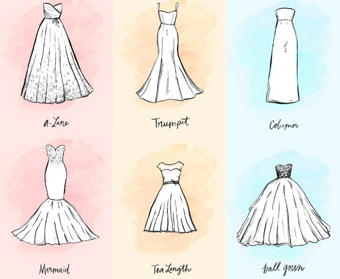 Types of wedding dress lengths