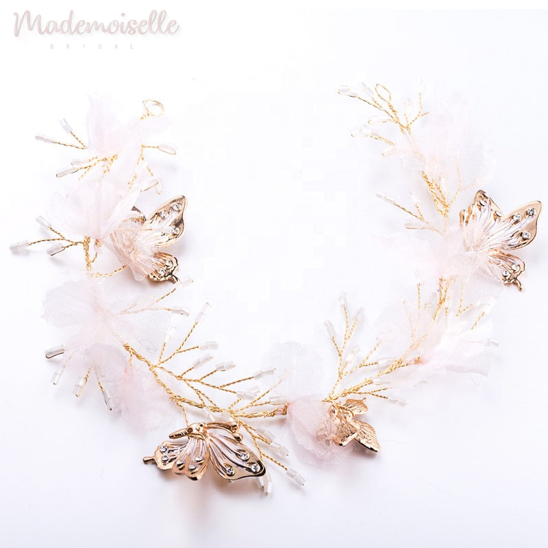 Bridal Hair, Bridal Vine, Hair vine, Wedding Hairpiece, Butterfly Hair piece, Butterflies, Butterfly wing vine, Boho Bride outlets Hairpiece