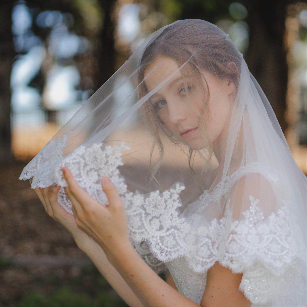 ROSELLA | Chapel Veil With Blusher